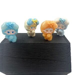 Yookie Candy Boom Series Pastel Candy Character Mini Figure Lot Set of 4